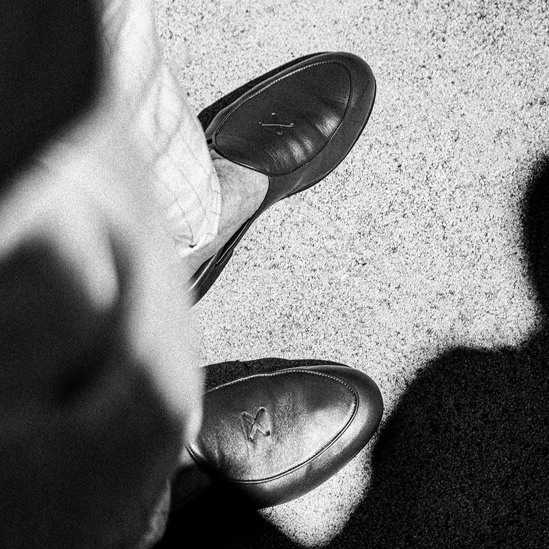 Men's Black Leather Milano Mule - Image 7