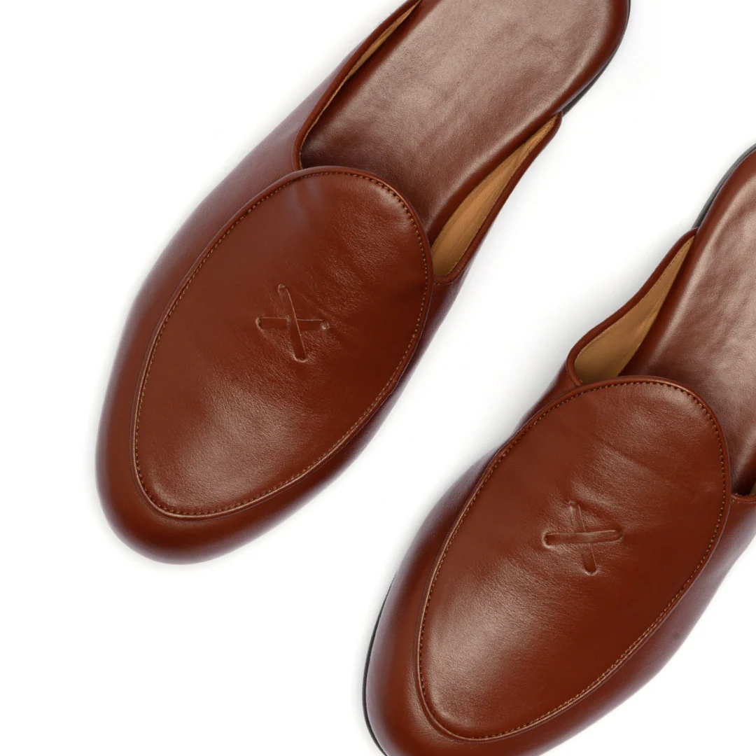 Men's Light Brown Leather Milano Mule - Image 5