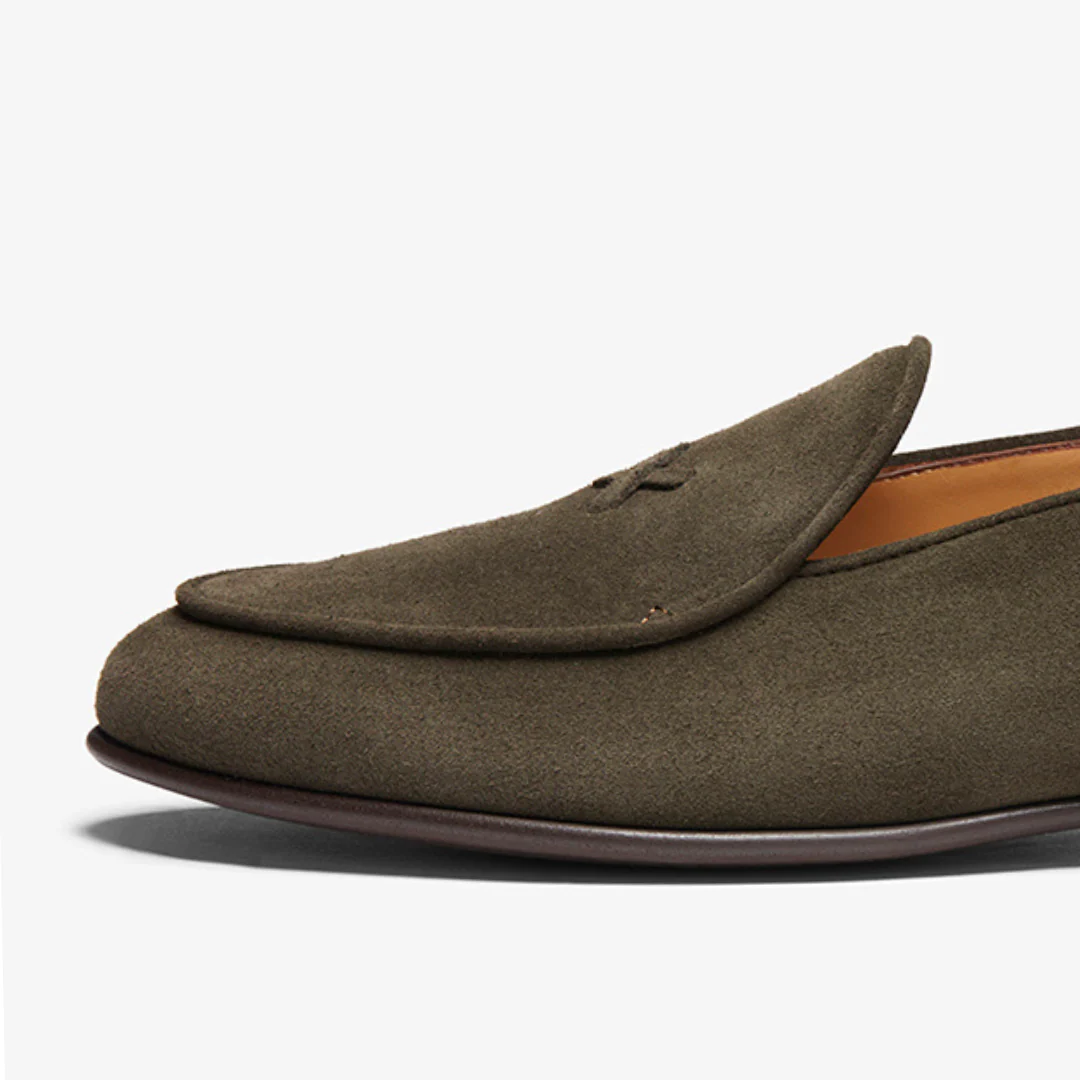 Men's Dark Brown Suede Milano Loafer - Image 5