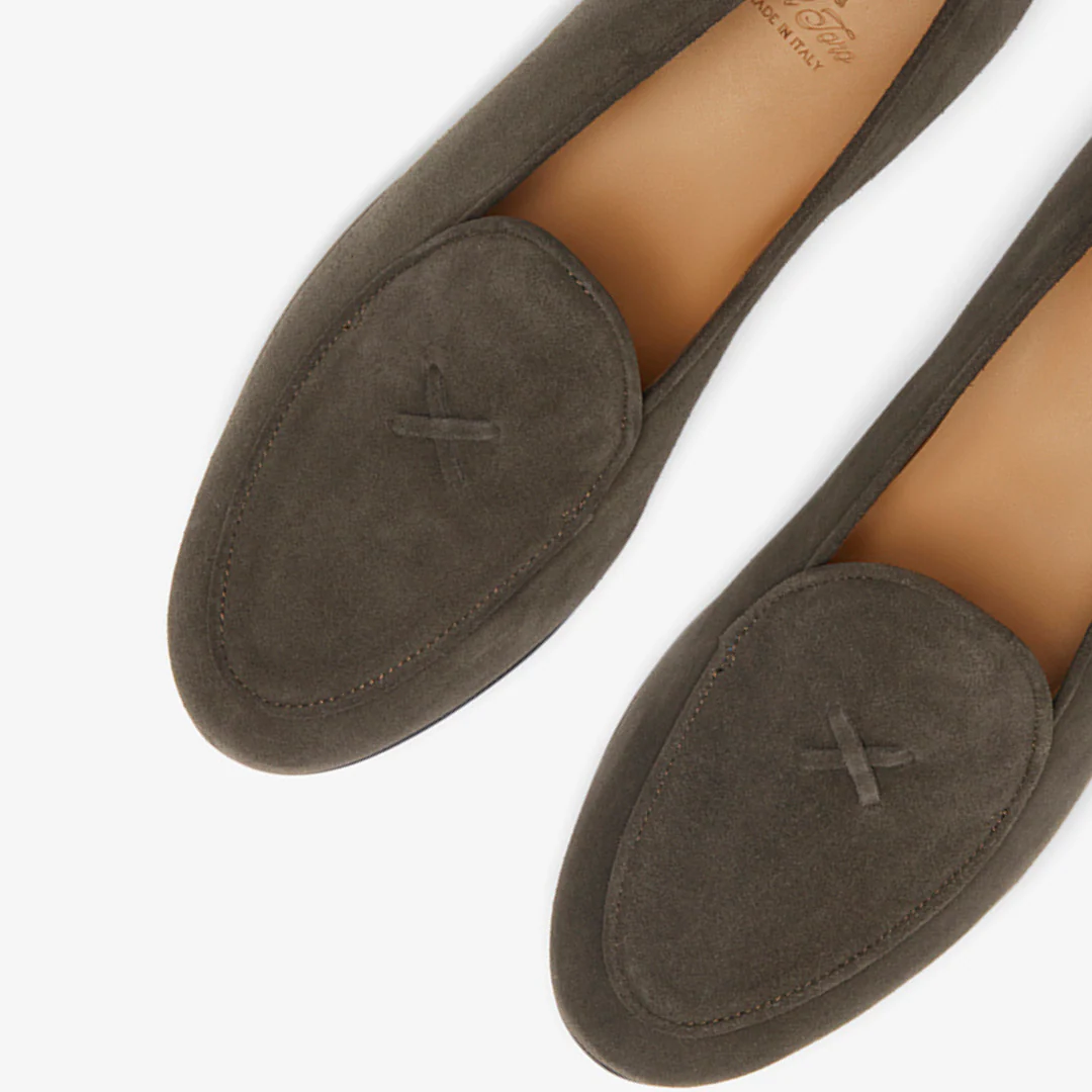 Men's Dark Brown Suede Milano Loafer - Image 7