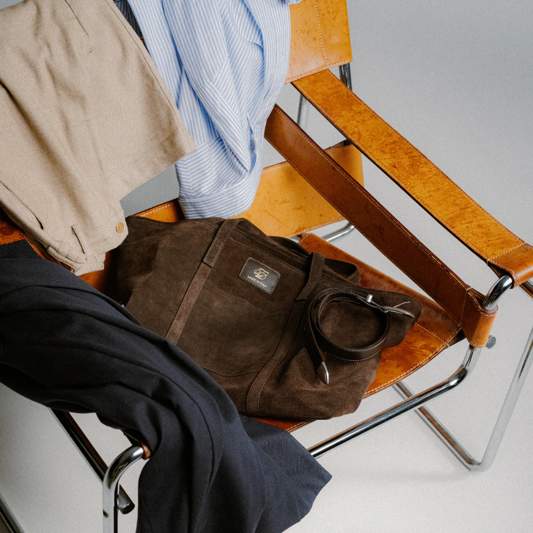 Tote Bag - Brown Suede - Image 5