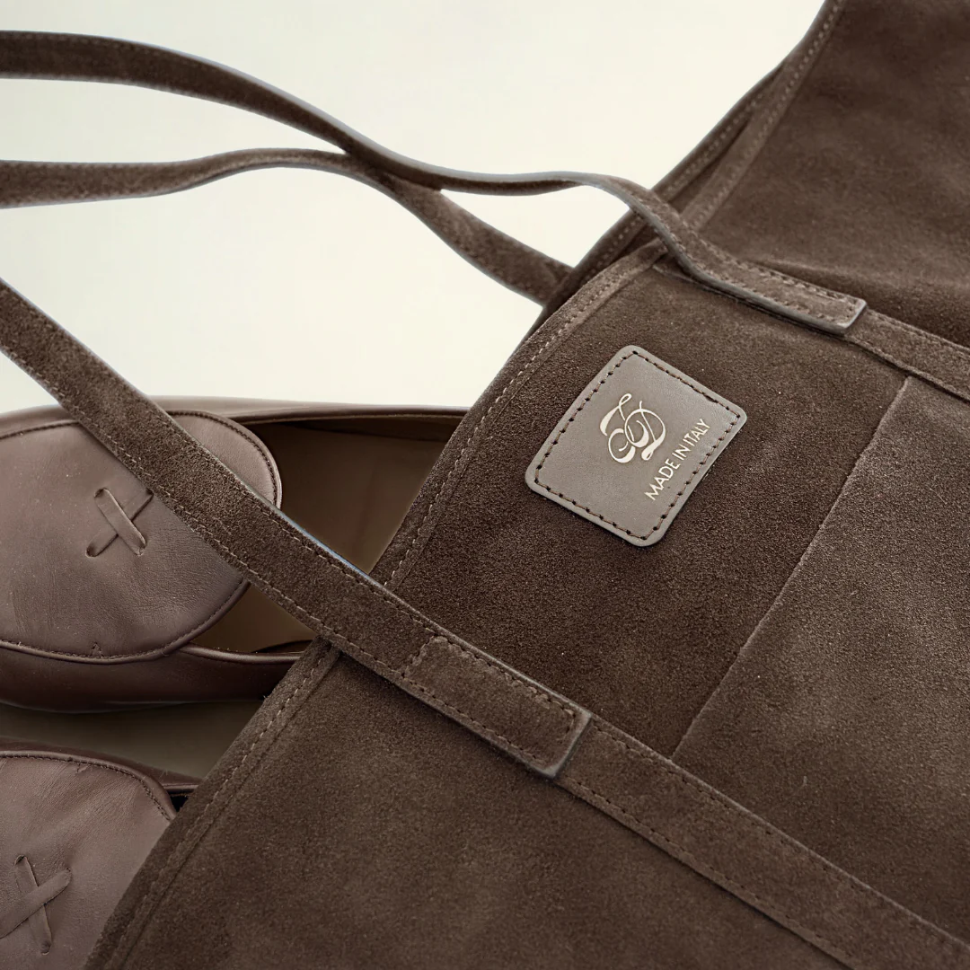 Tote Bag - Brown Suede - Image 6