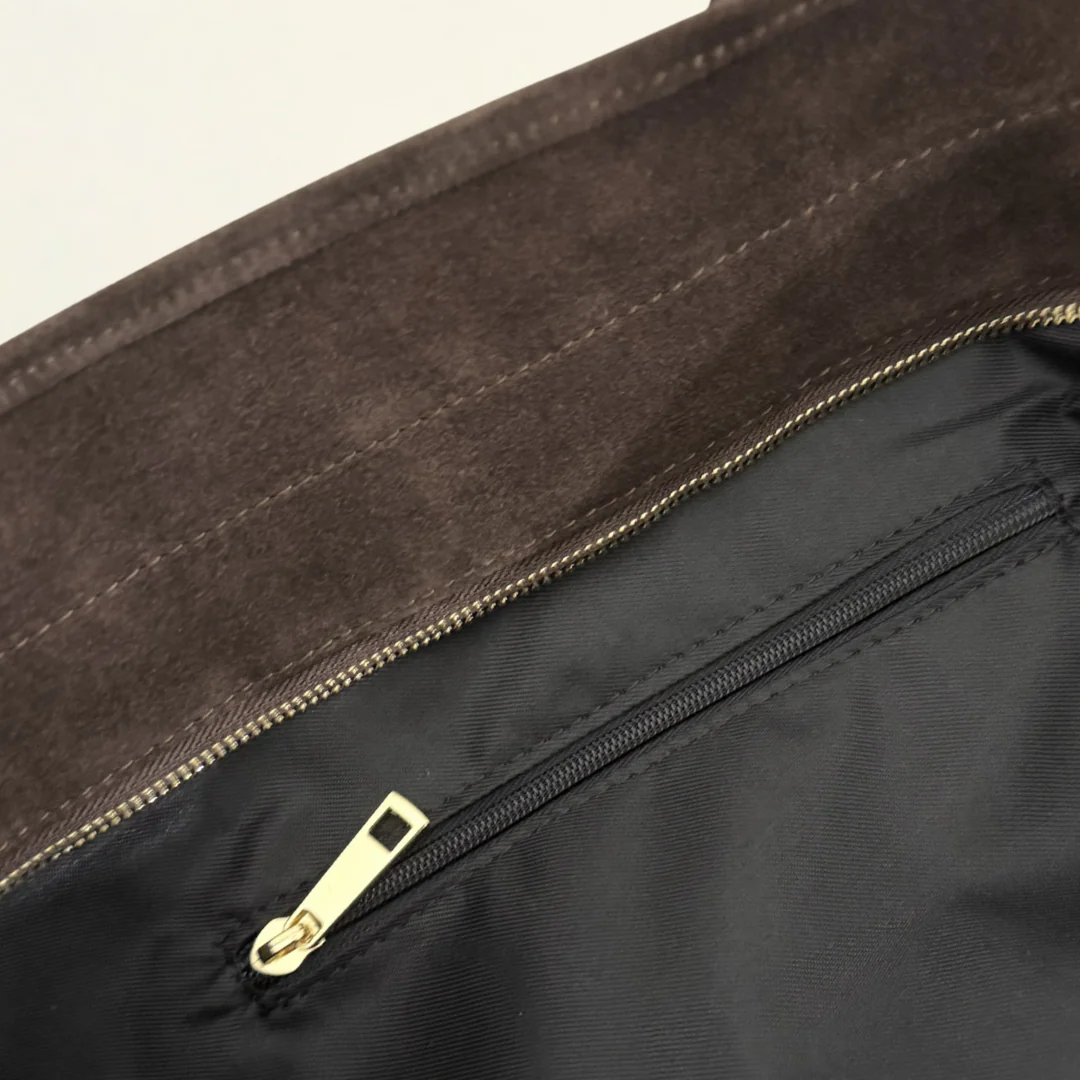 Tote Bag - Brown Suede - Image 8