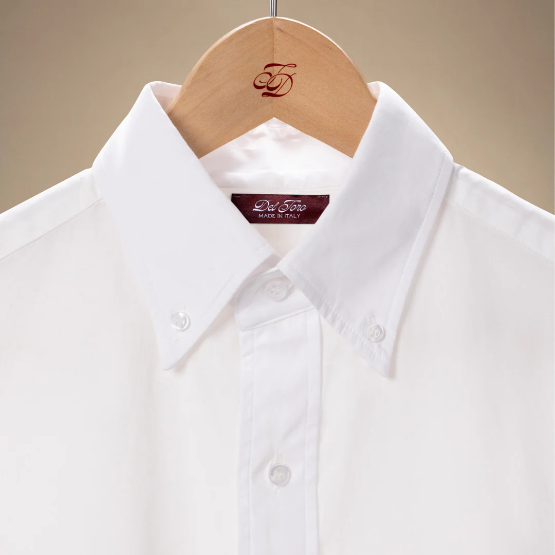 Button Down Shirt - Solid Panna White - Image 4