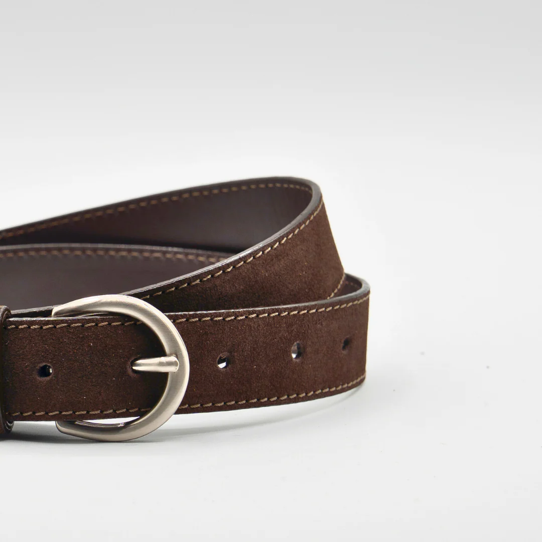 Classic Belt - Dark Brown Suede - Image 3