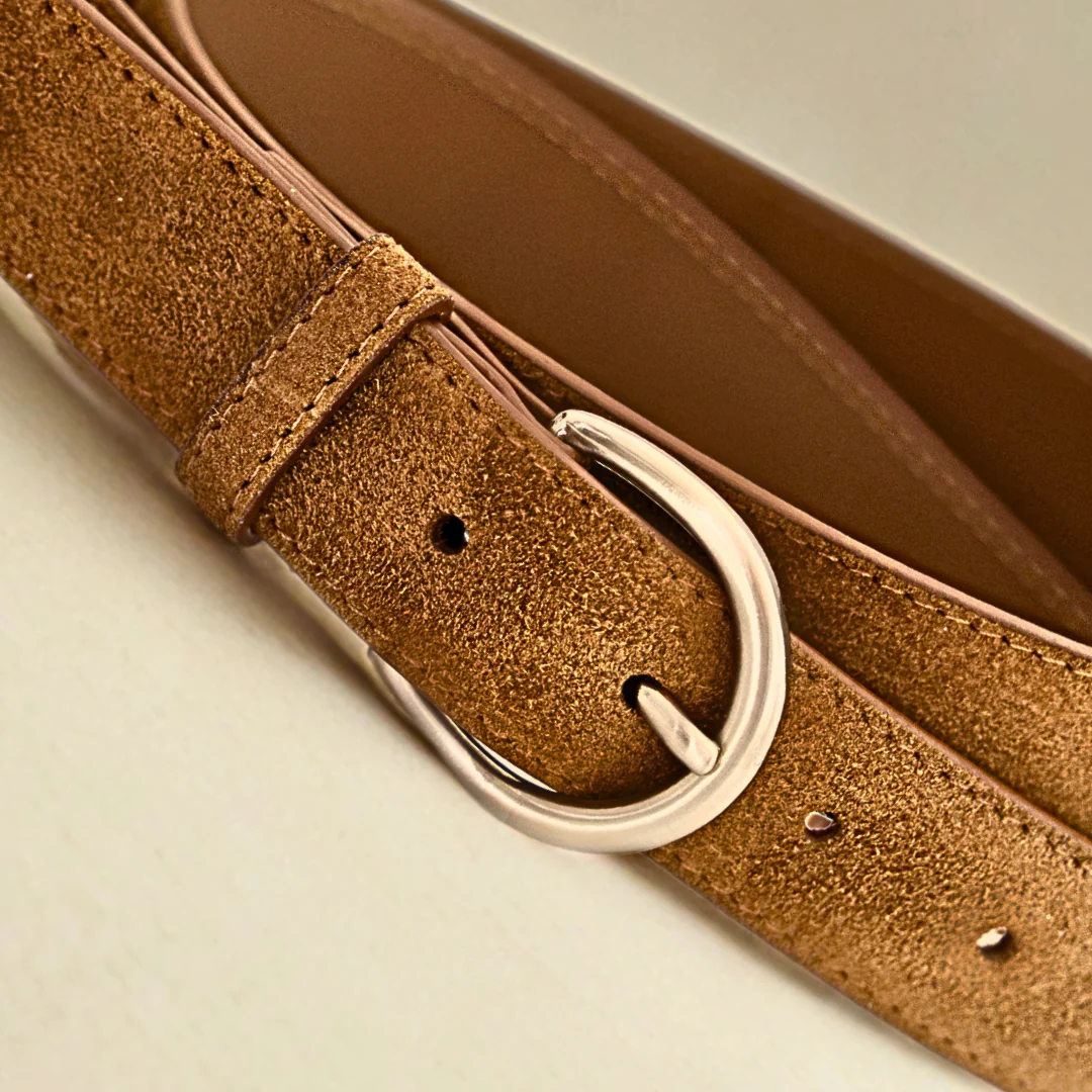 Classic Belt - Cognac Suede - Image 3