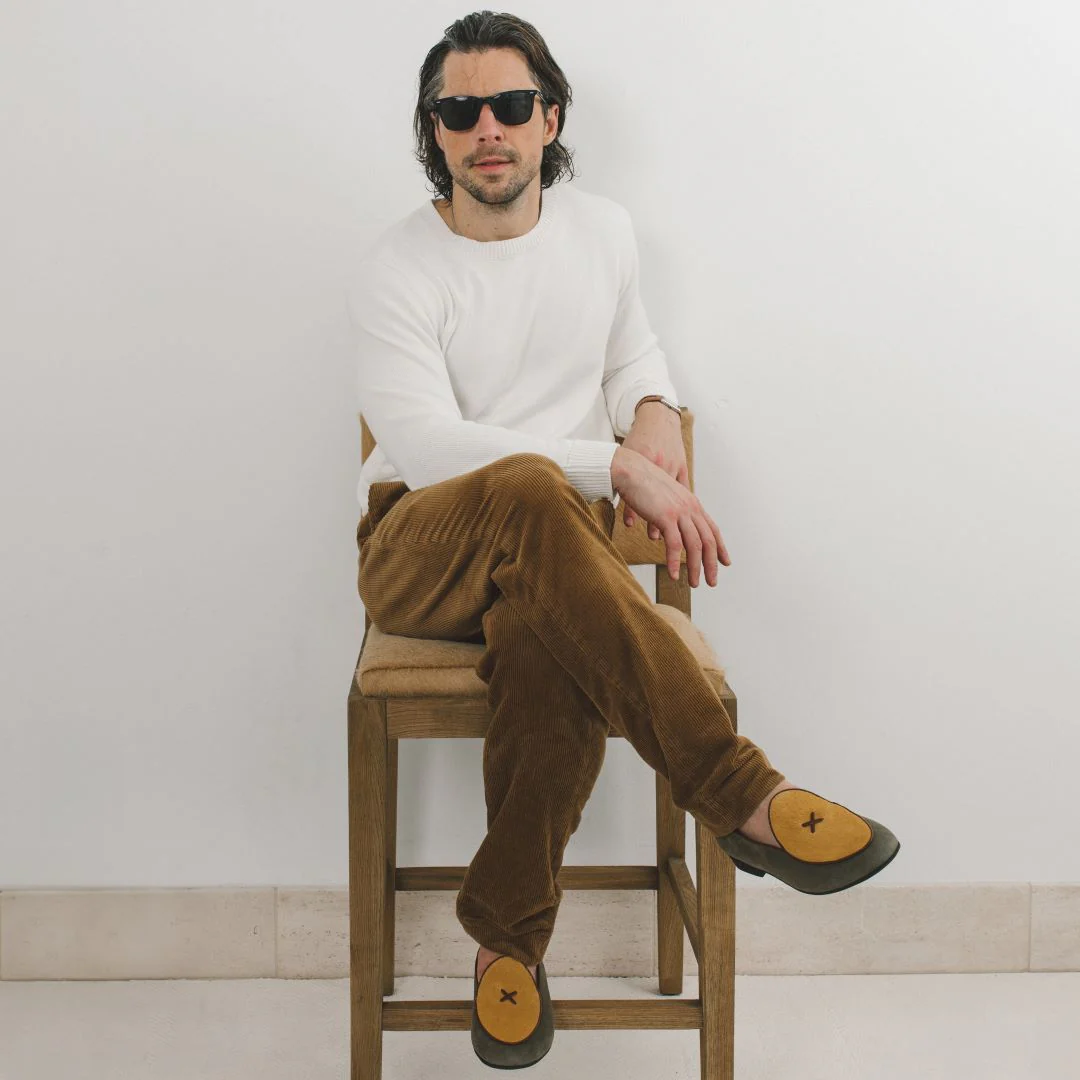 Men's Classic Crewneck Sweater - Vintage White - Image 4