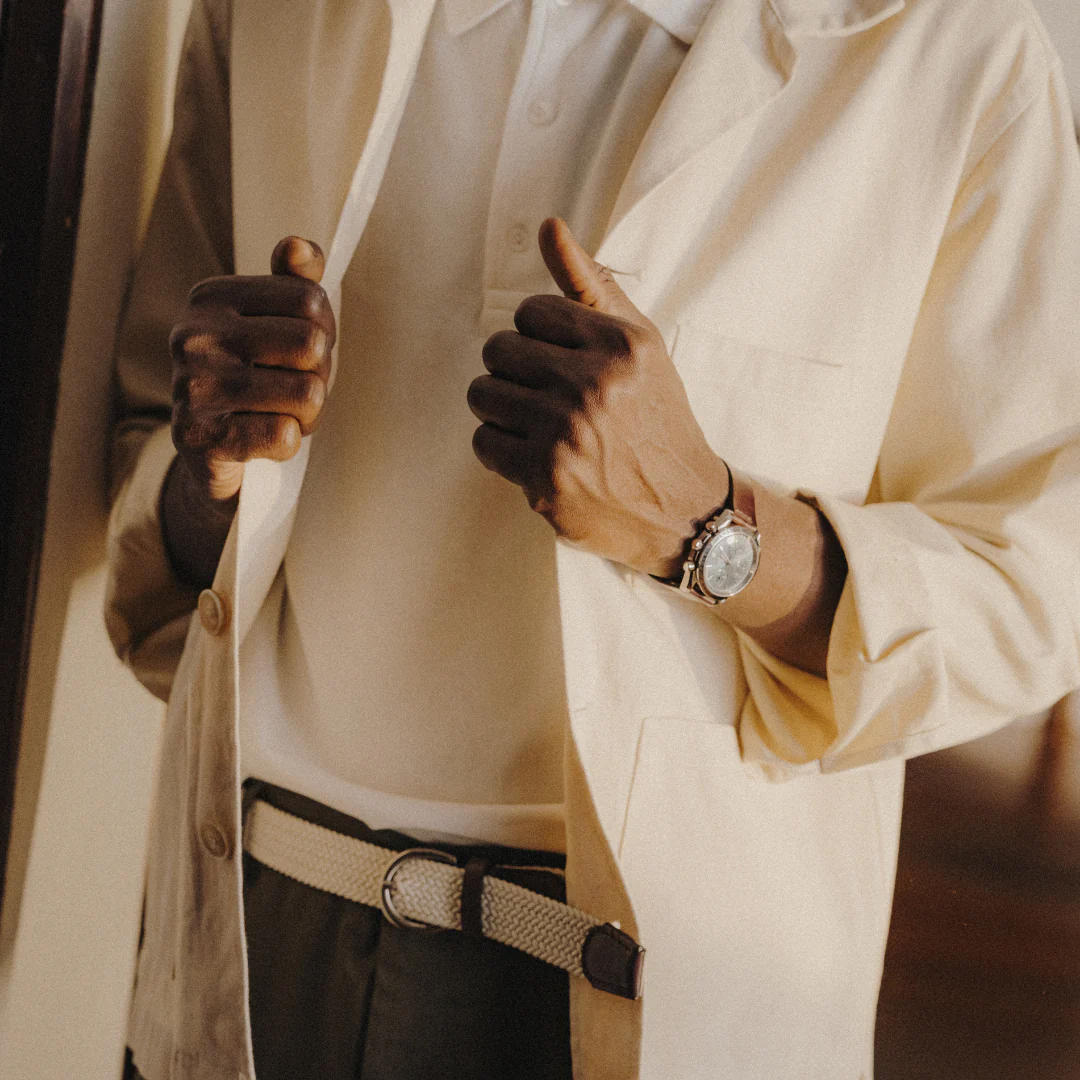 Men's Loafer Jacket - Beige - Image 6