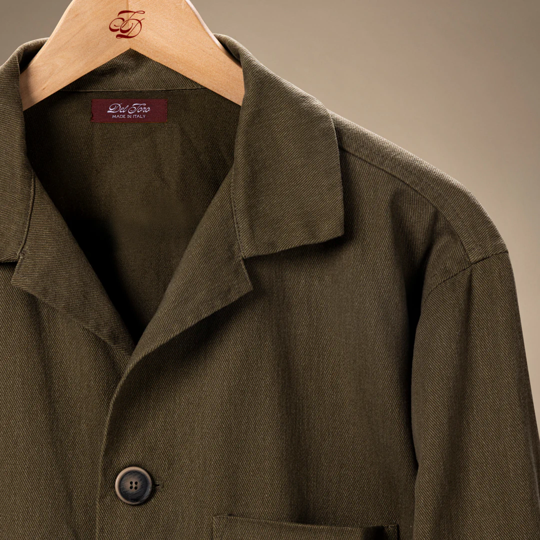 Men's Loafer Jacket - Olive - Image 3