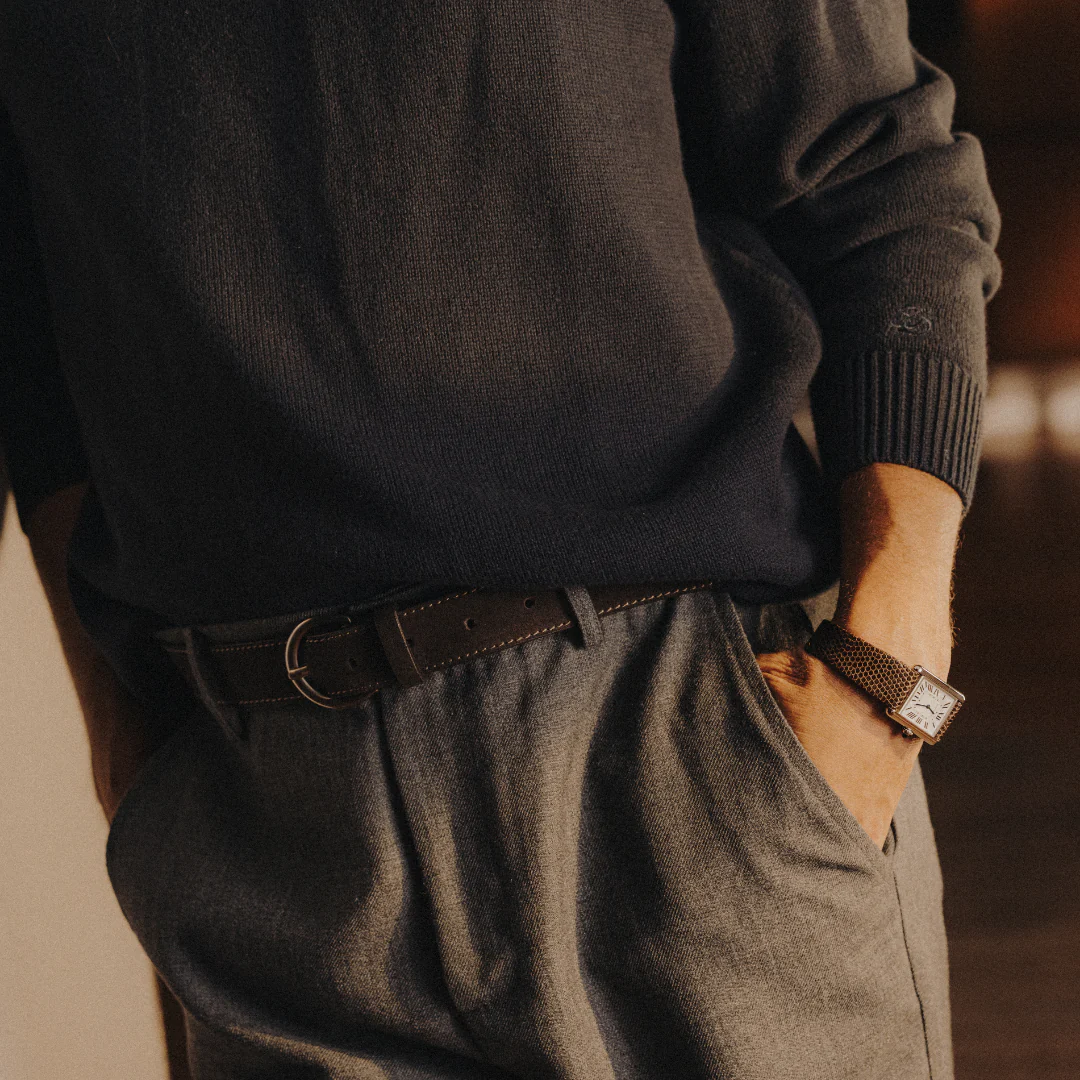 Men's Classic Crewneck Sweater - Navy - Image 4
