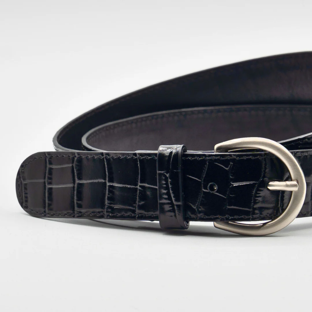 Classic Belt - Black Crocco - Image 2