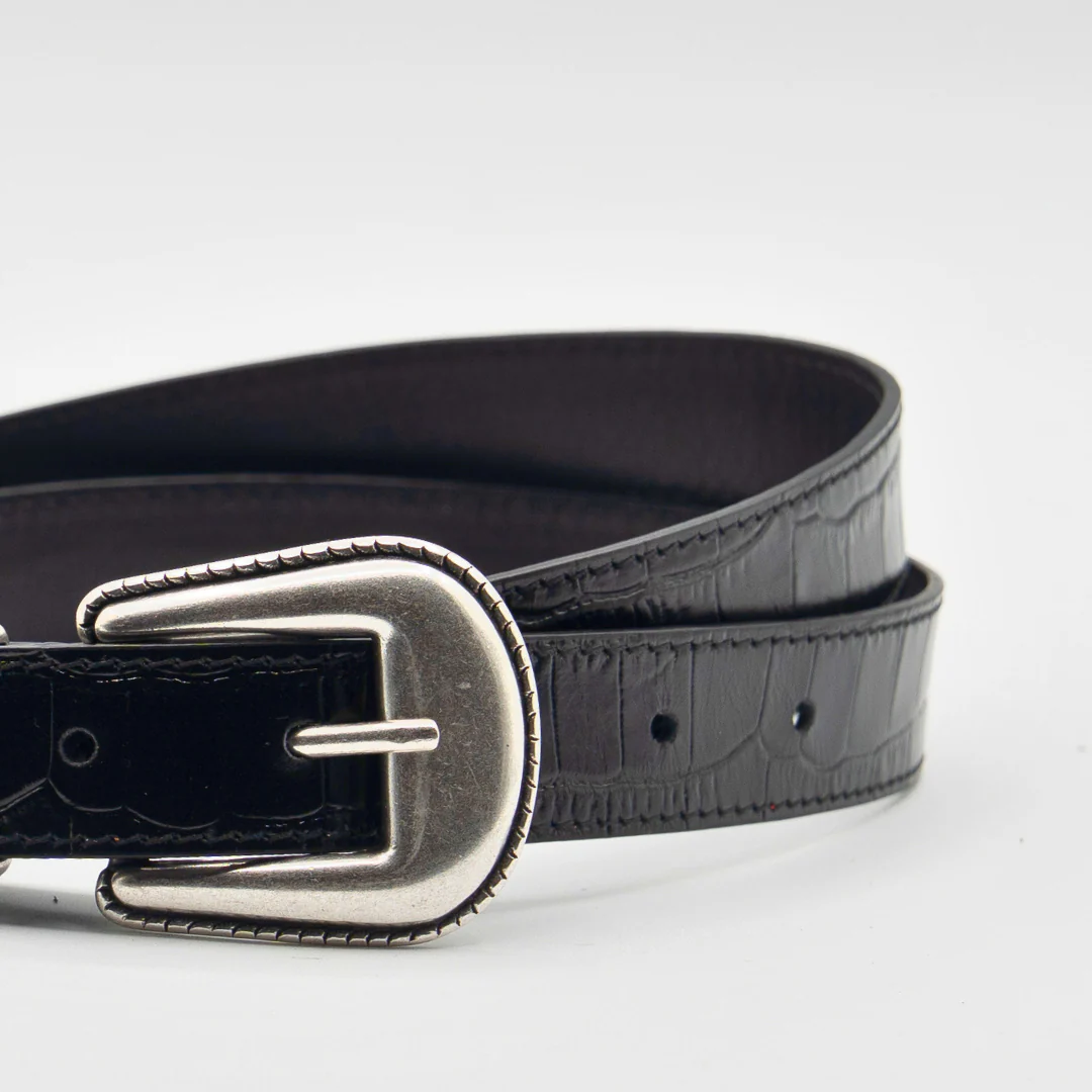 Western Belt - Black Crocco - Image 2