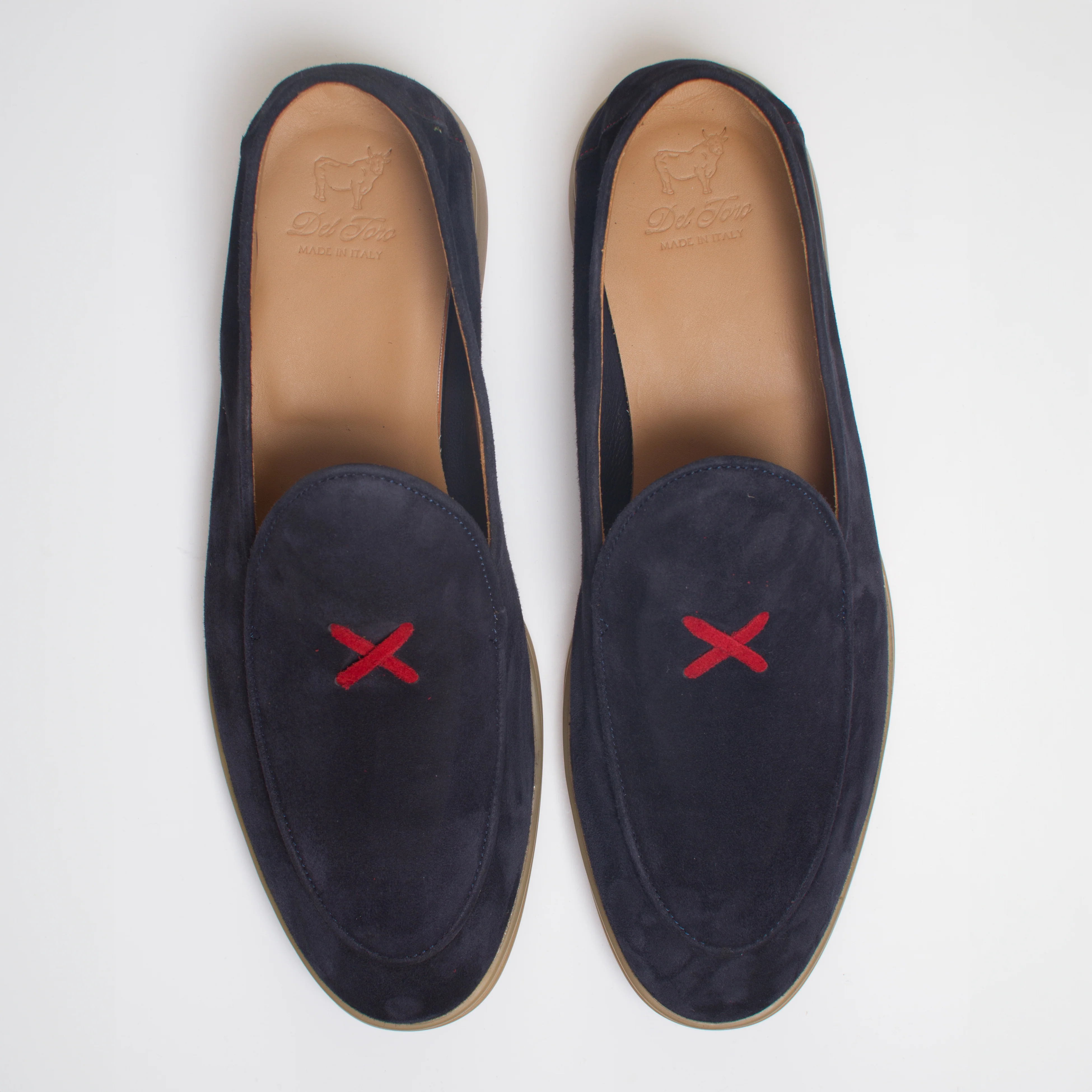Navy Suede Ryder Cup Viaggio Loafer - Image 3