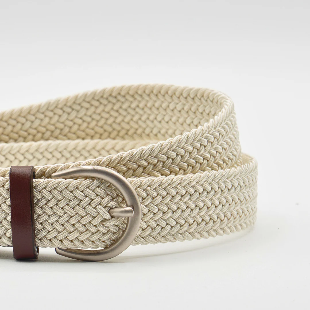 Elastic Braided Belt - Vintage Panna - Image 3