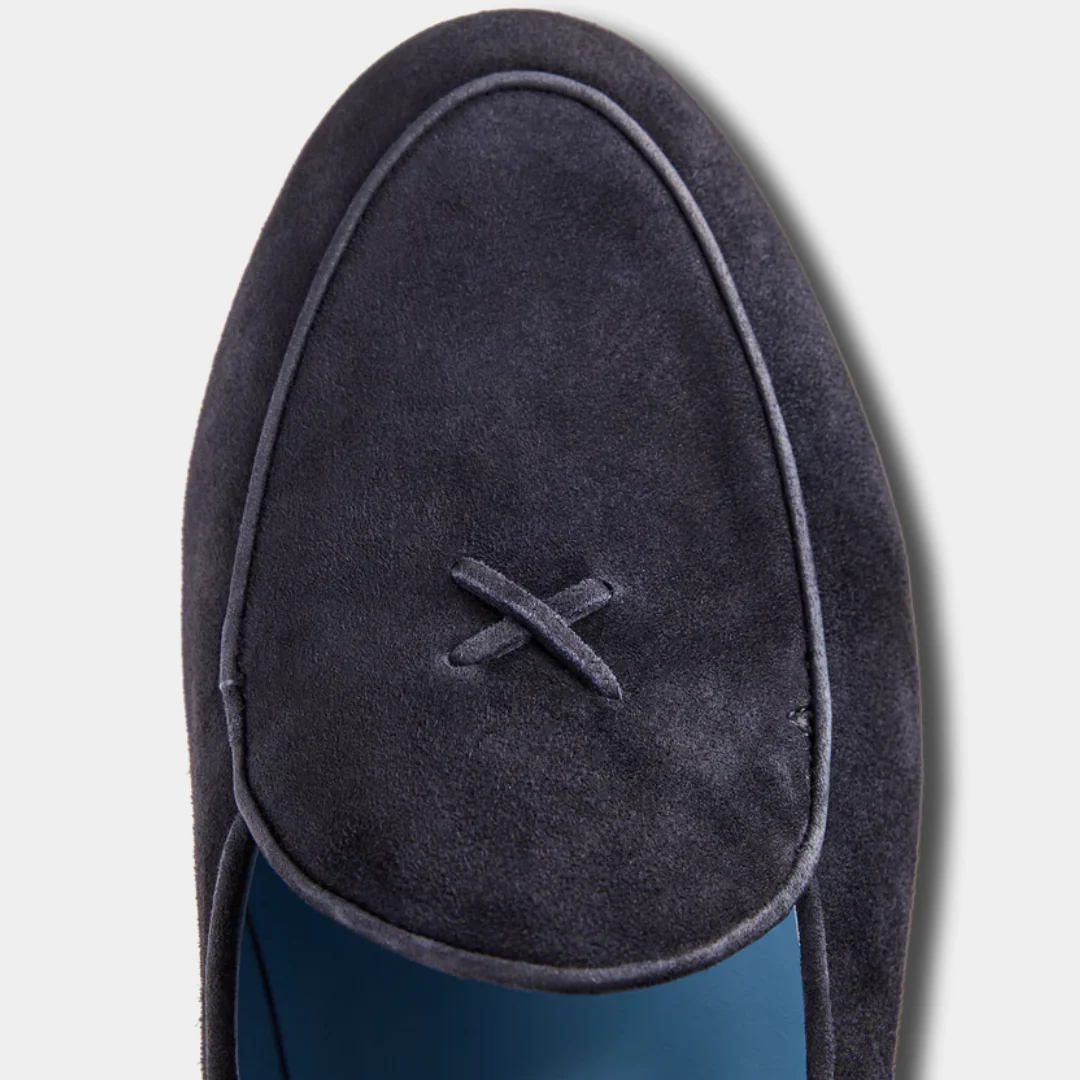Greyson x Del Toro Men’s Blue Suede Milano Loafer - Image 4