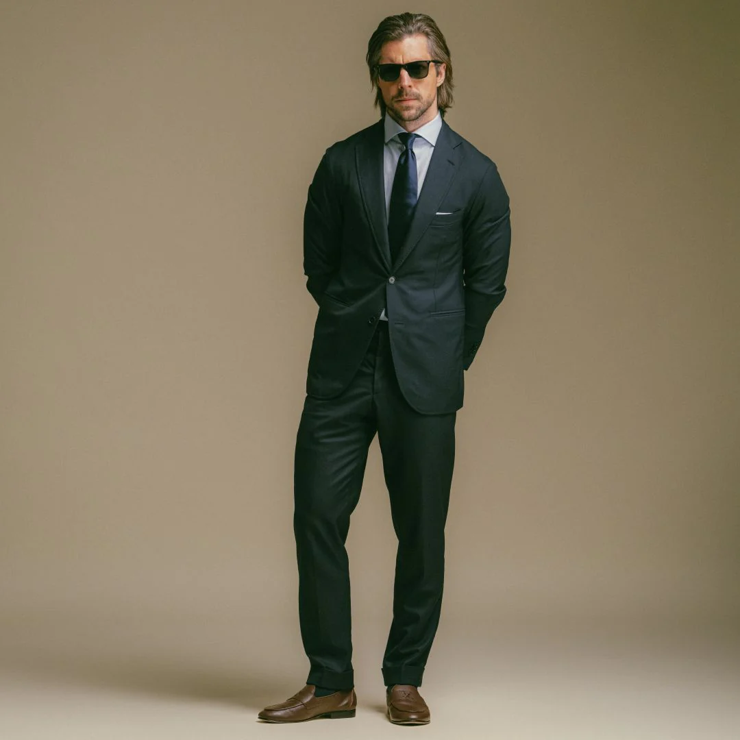 Light Blue Cotton Pocket Square - Image 4