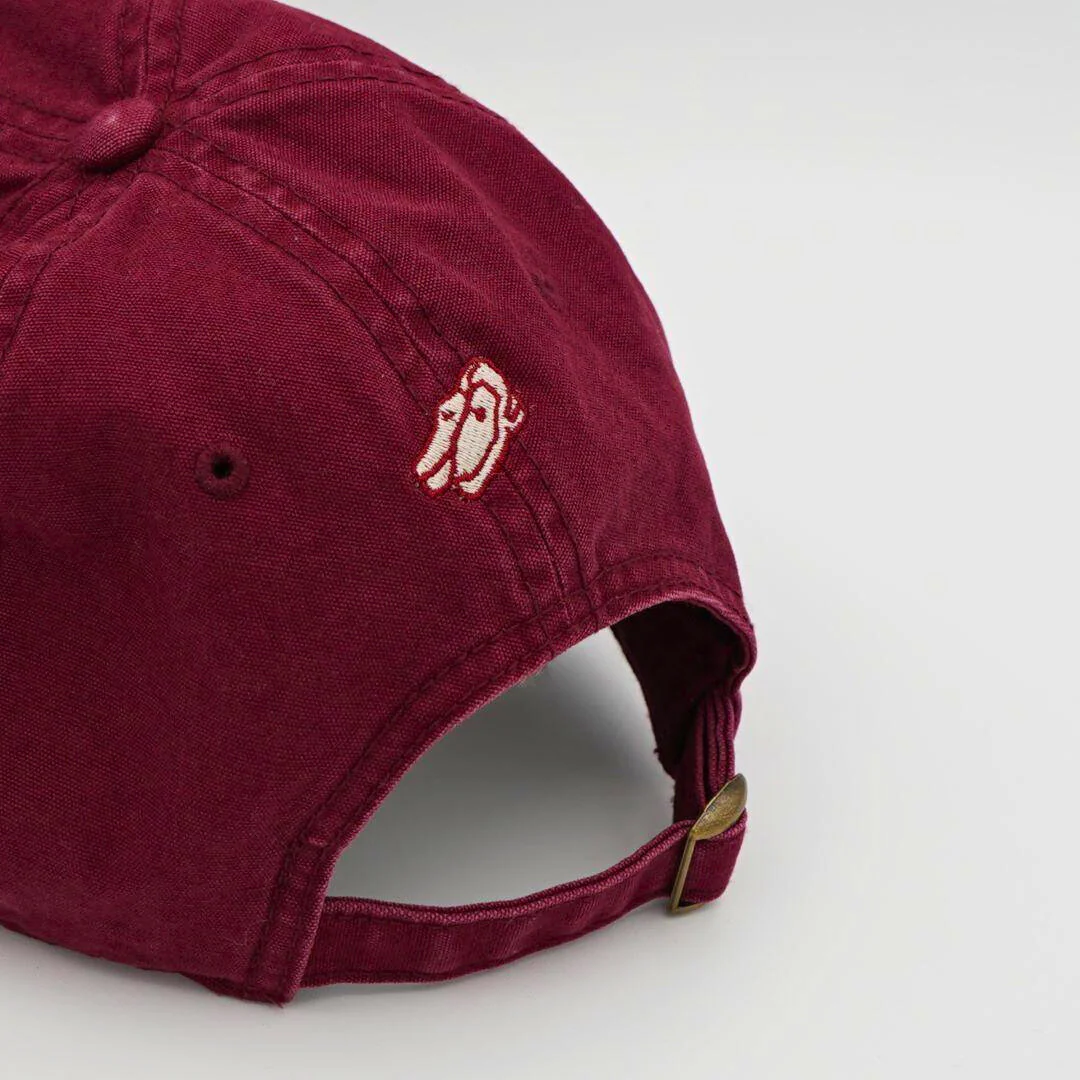 Loafer Logo Dad Hat - Burgundy - Image 3