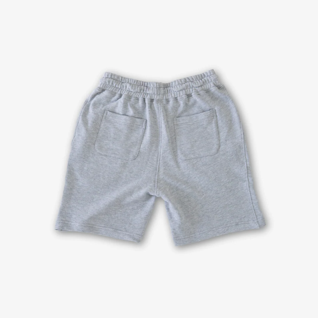 Retro Gym Sweatshorts - Heather Grey - Image 3