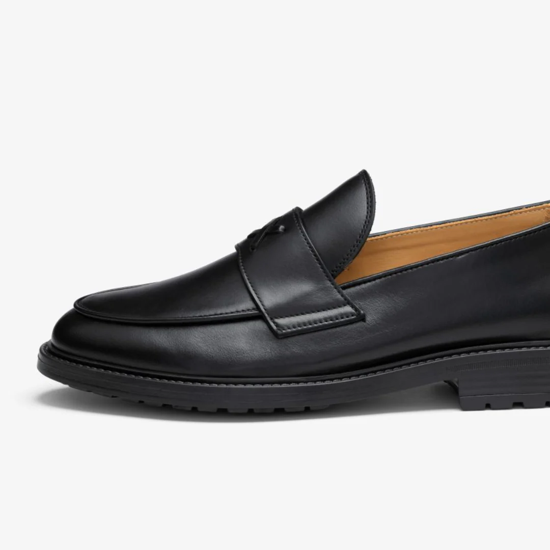 Men's Black Leather Lug Centesimo - Image 5
