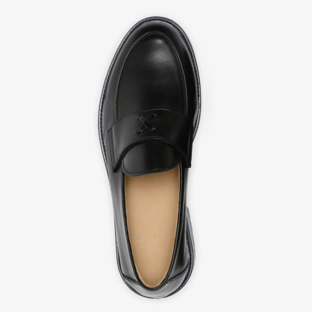 Men's Black Leather Lug Centesimo - Image 8