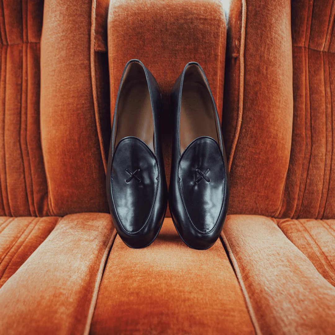 Men's Black Leather Milano Loafer - Image 12