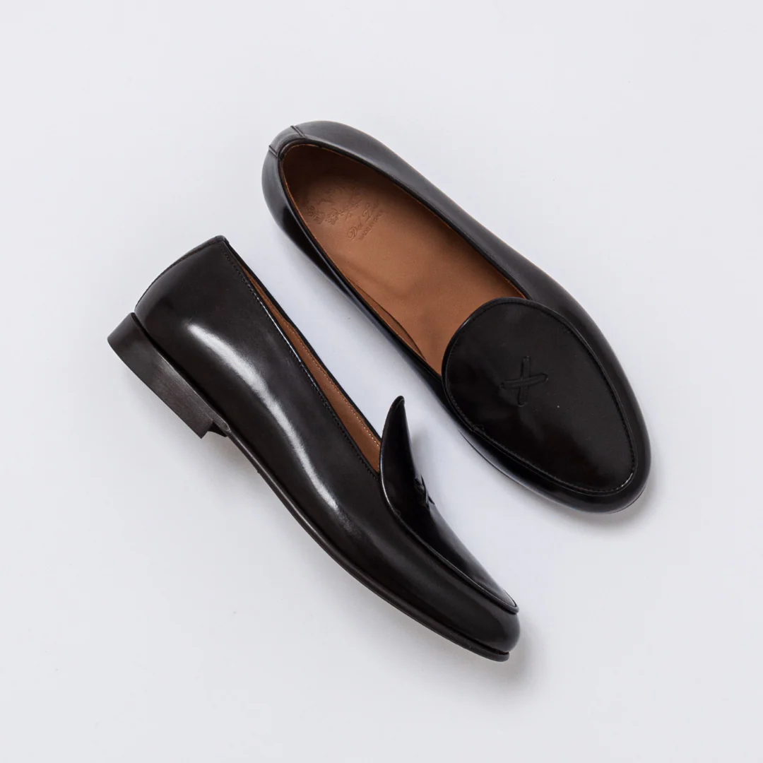 Men's Black Leather Milano Loafer - Image 5