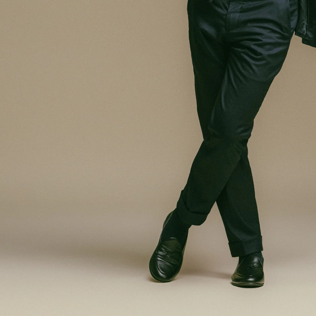 Men's Black Leather Milano Loafer - Image 6