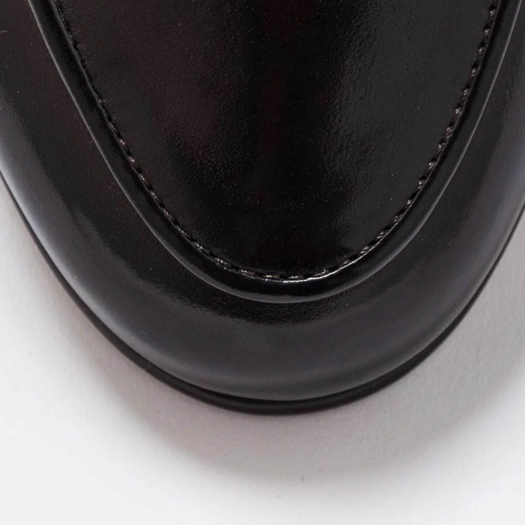 Men's Black Leather Milano Loafer - Image 7