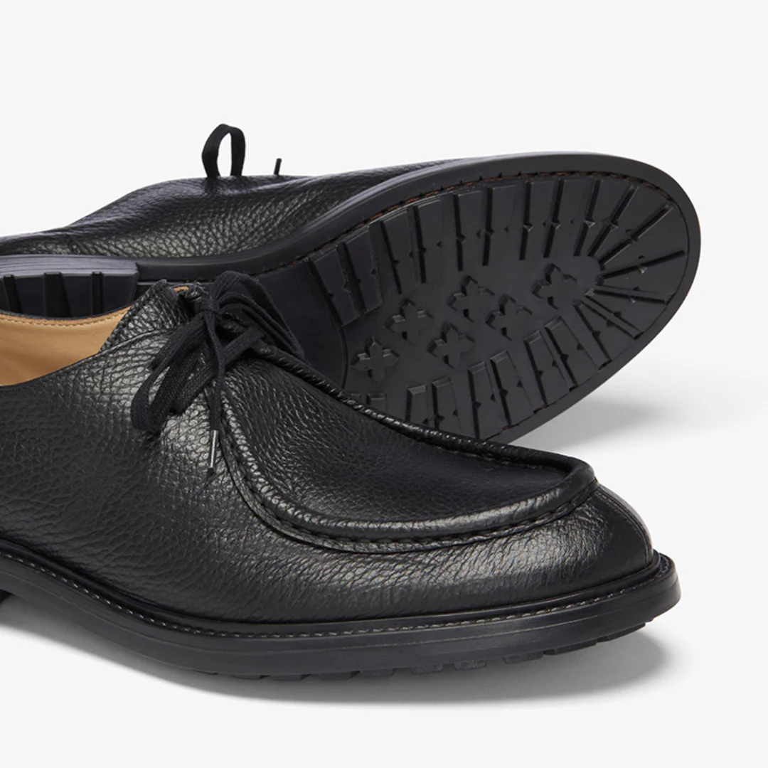 Men's Black Pebbled Leather Tuscan Moc Boot - Image 3