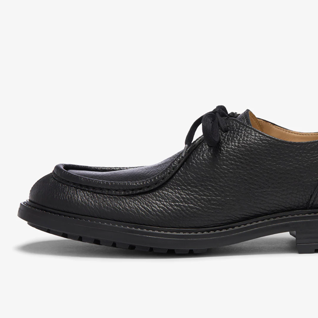 Men's Black Pebbled Leather Tuscan Moc Boot - Image 4