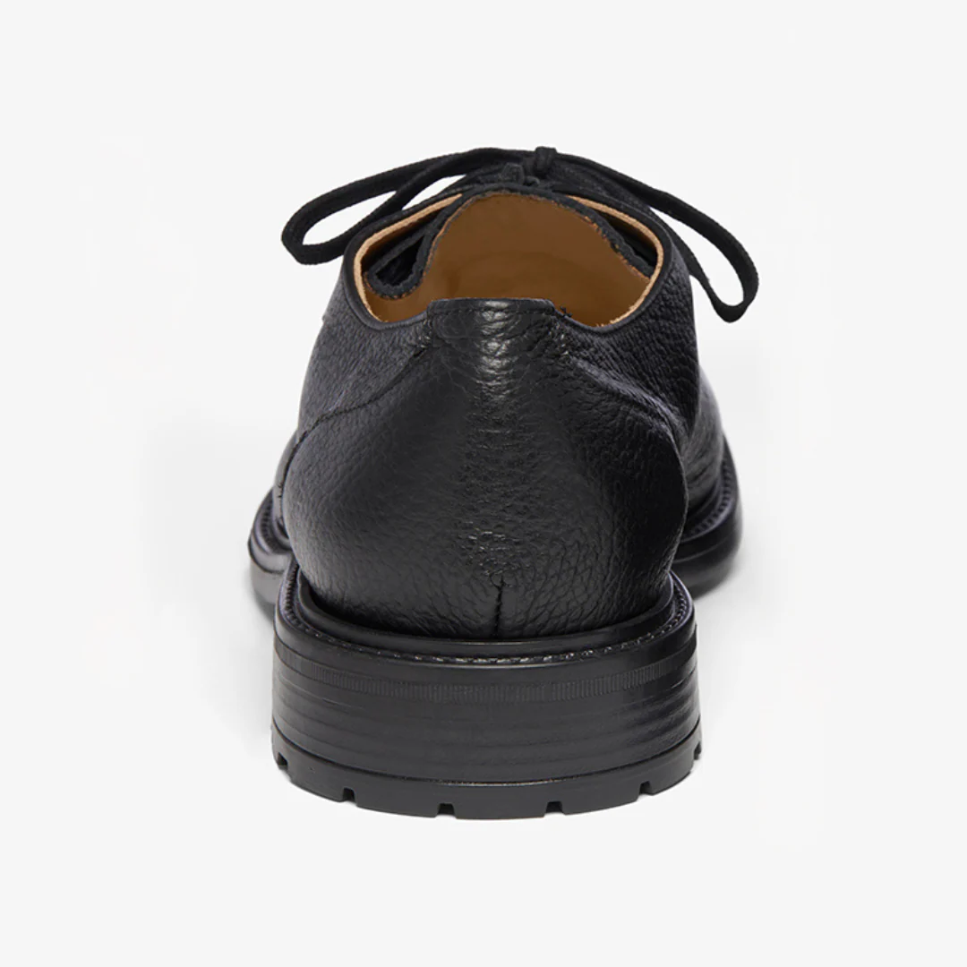 Men's Black Pebbled Leather Tuscan Moc Boot - Image 5
