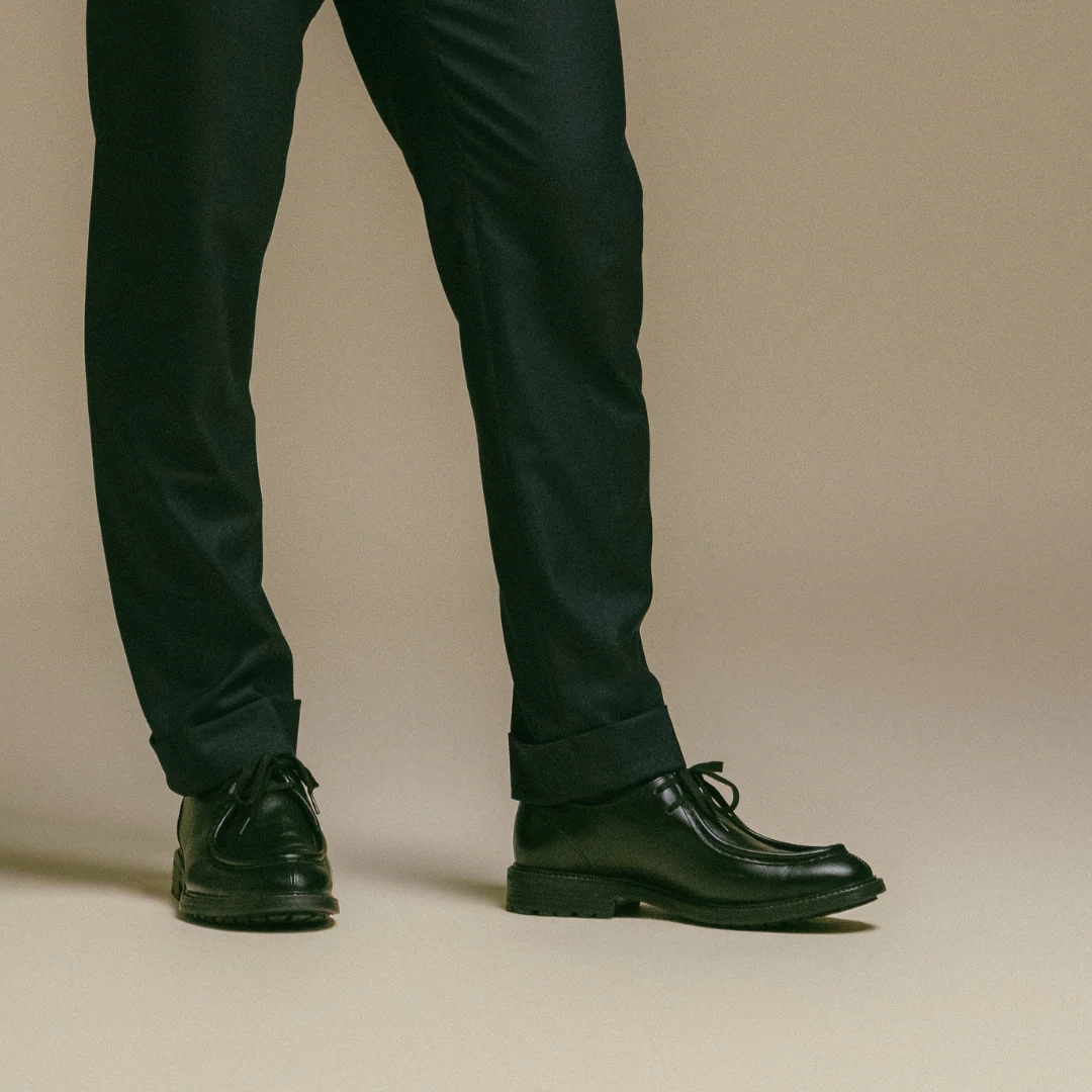 Men's Black Leather Tuscan Moc Boot - Image 2