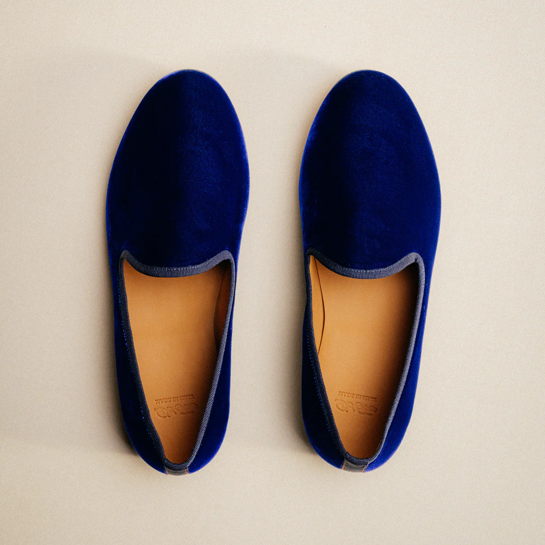 Men's Blue Velvet Slipper II - Image 4