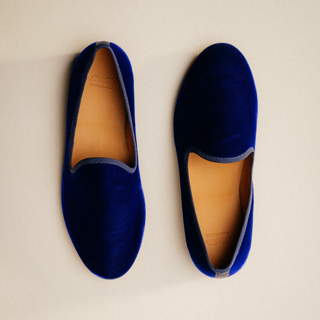 Men's Blue Velvet Slipper II - Image 5