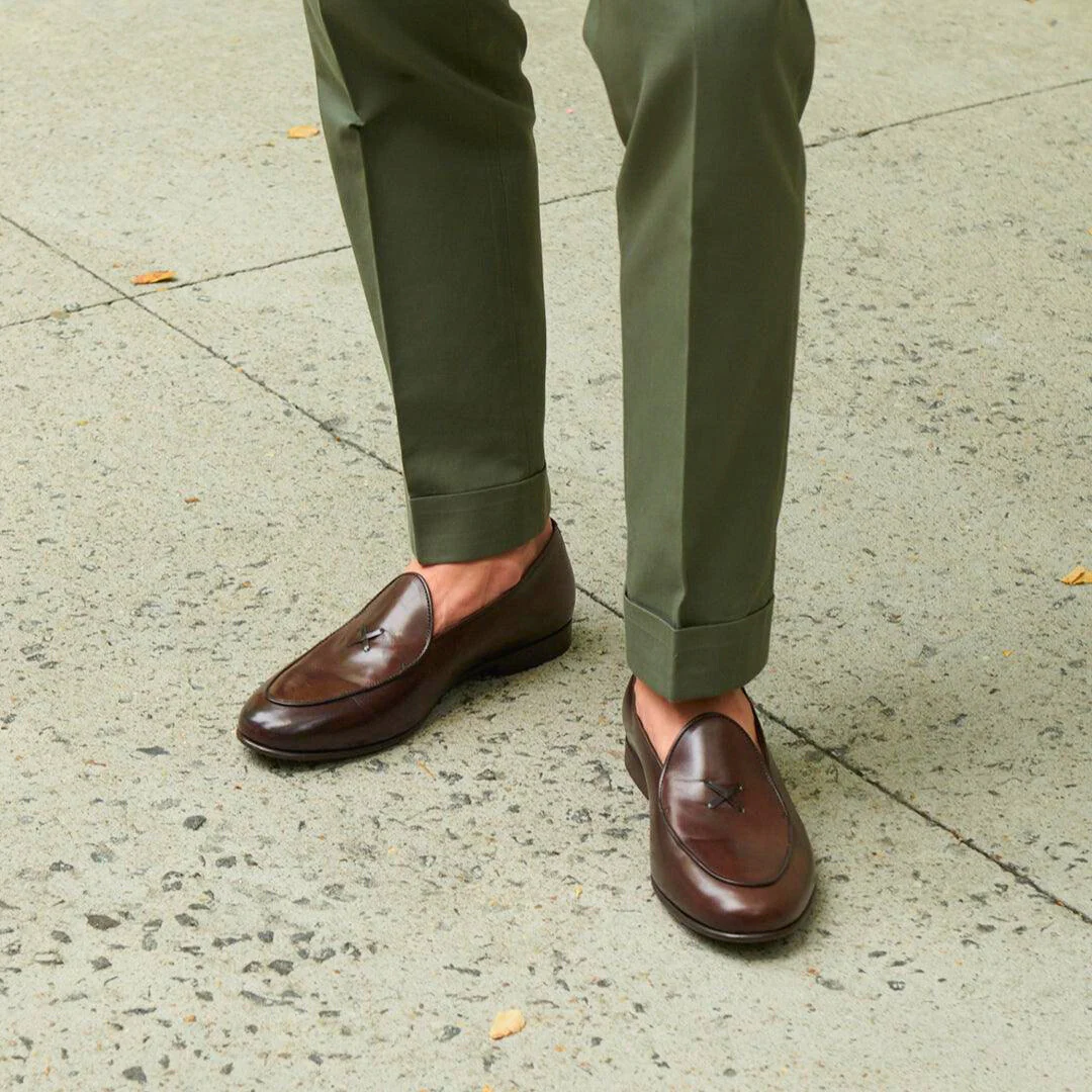 Men's Brown Leather Milano Loafer - Image 9