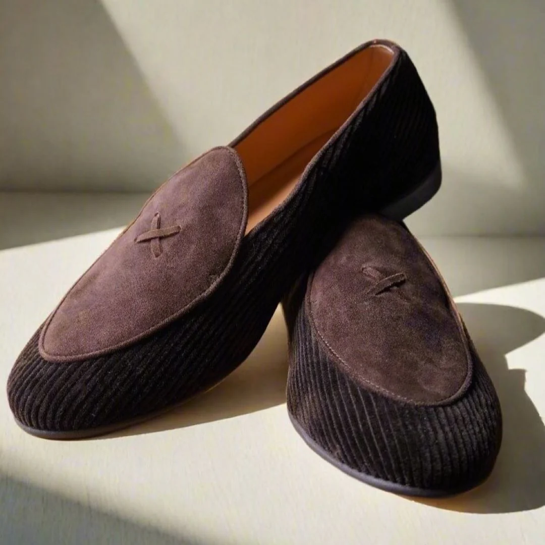 Men's Brown Corduroy Milano Loafer - Image 4