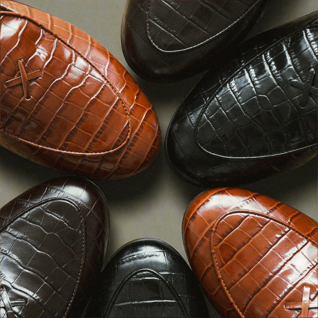 Men's Dark Brown Full Croc Milano Loafer - Image 10