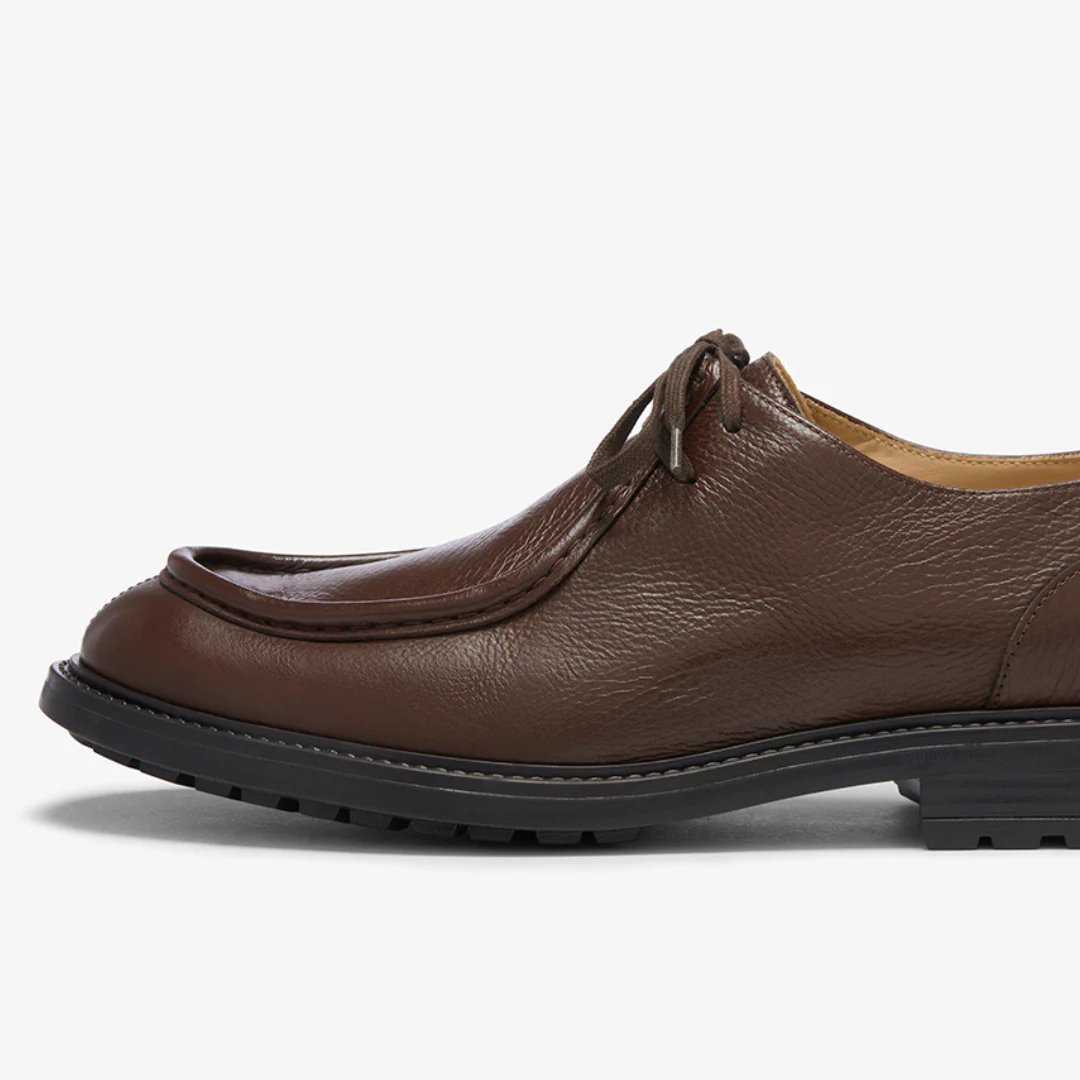 Men's Brown Pebbled Leather Tuscan Moc Boot - Image 5