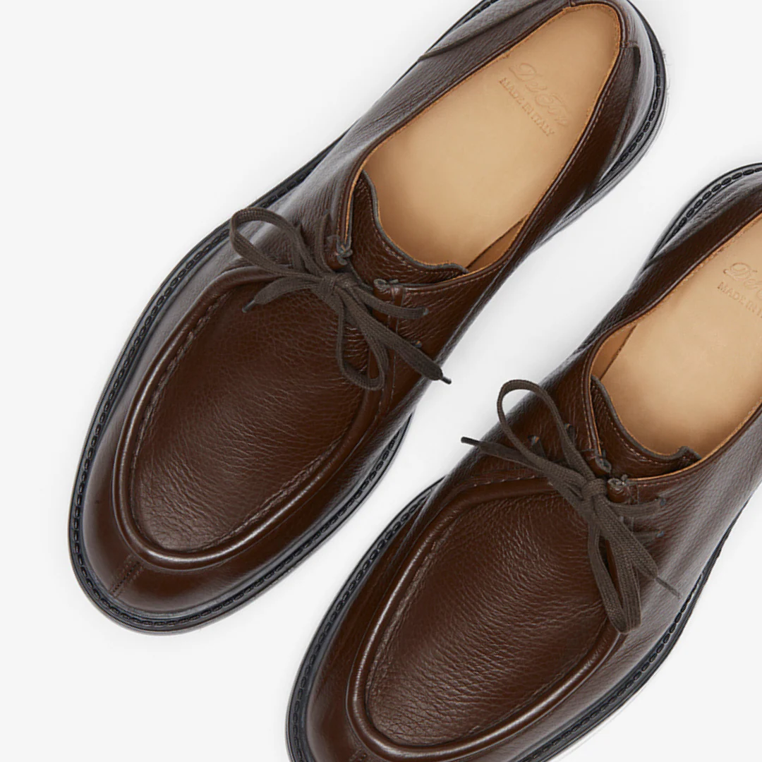 Men's Brown Pebbled Leather Tuscan Moc Boot - Image 8