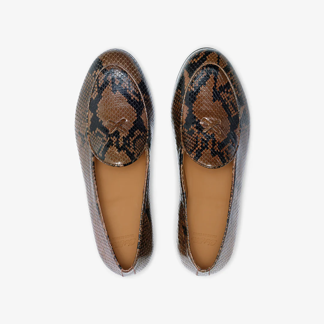 Men's Brown Snakeskin Milano Loafer - Image 13