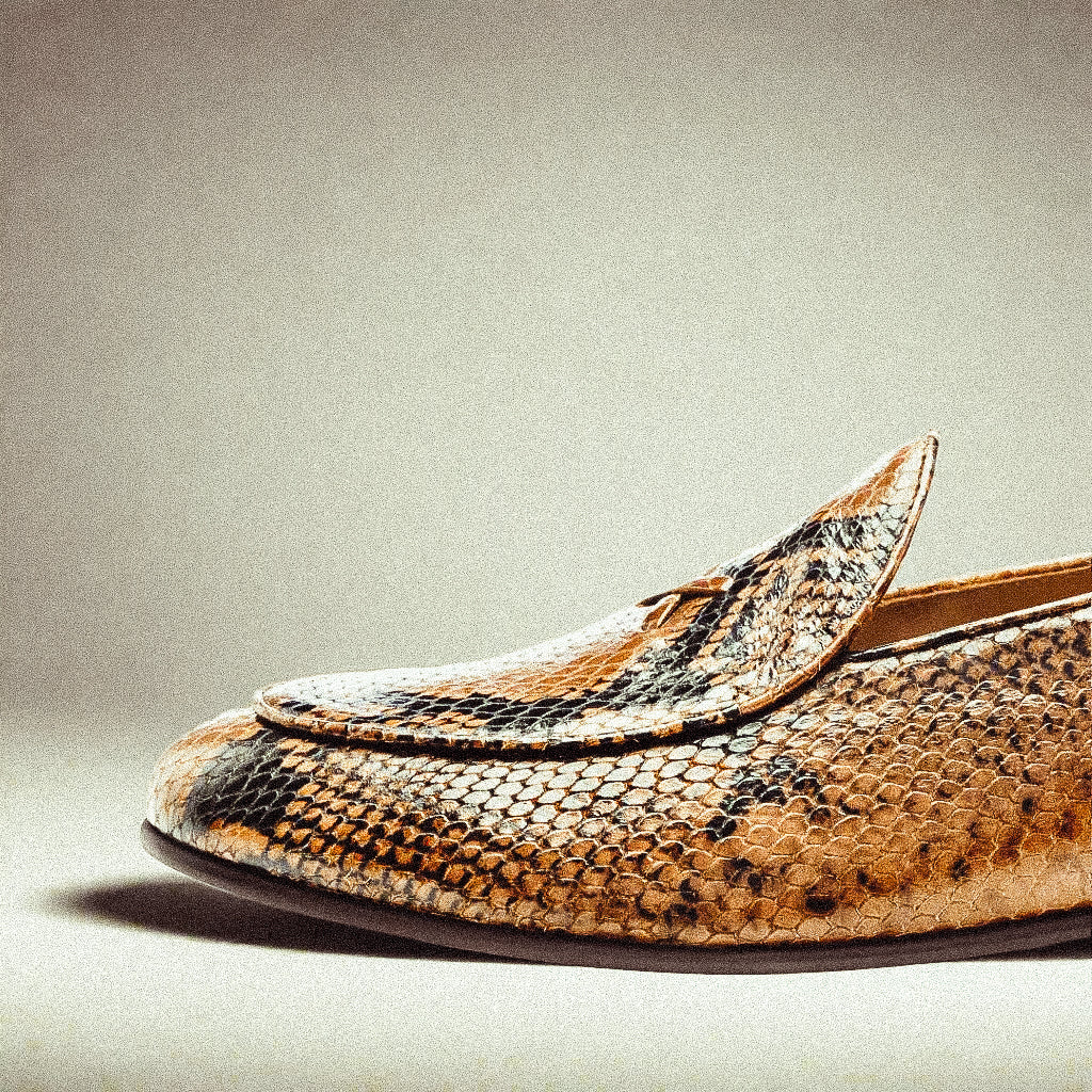 Men's Brown Snakeskin Milano Loafer - Image 6
