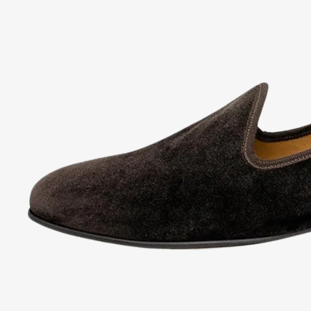 Men's Brown Velvet Slipper II - Image 4