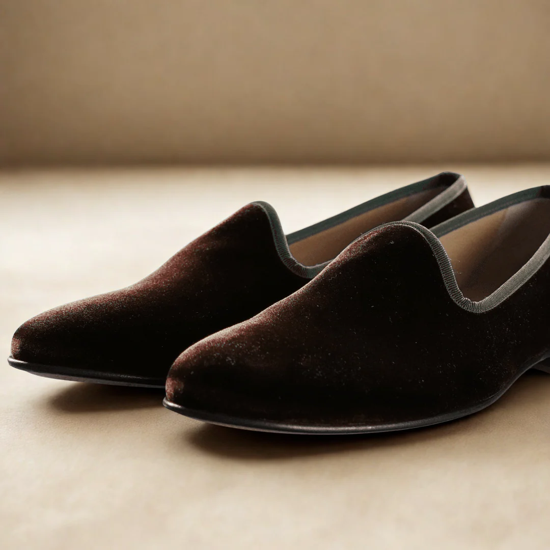 Men's Brown Velvet Slipper II - Image 8