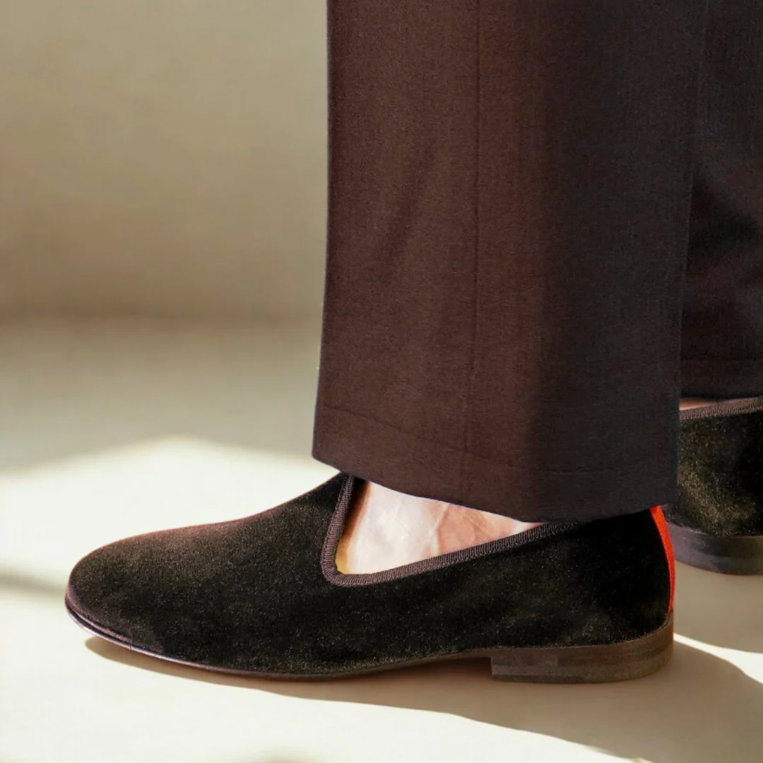 Men's Brown Velvet Slipper II - Image 9