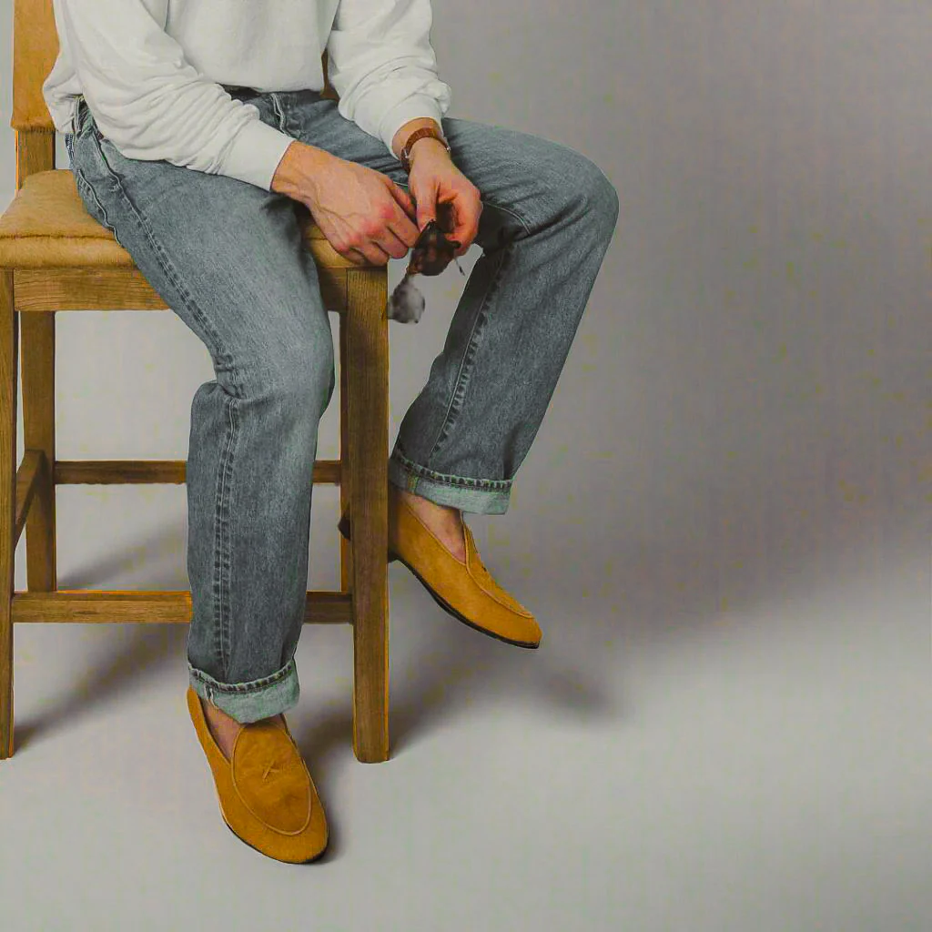 Men's Camel Pony Hair Milano Loafer - Image 9
