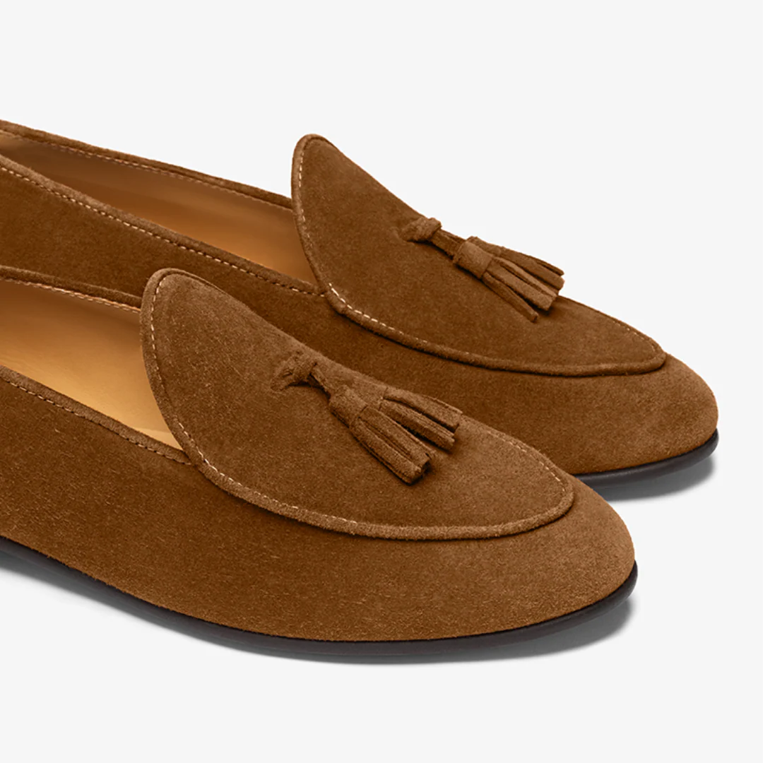 Men's Chestnut Suede Tassel Loafer - Image 3