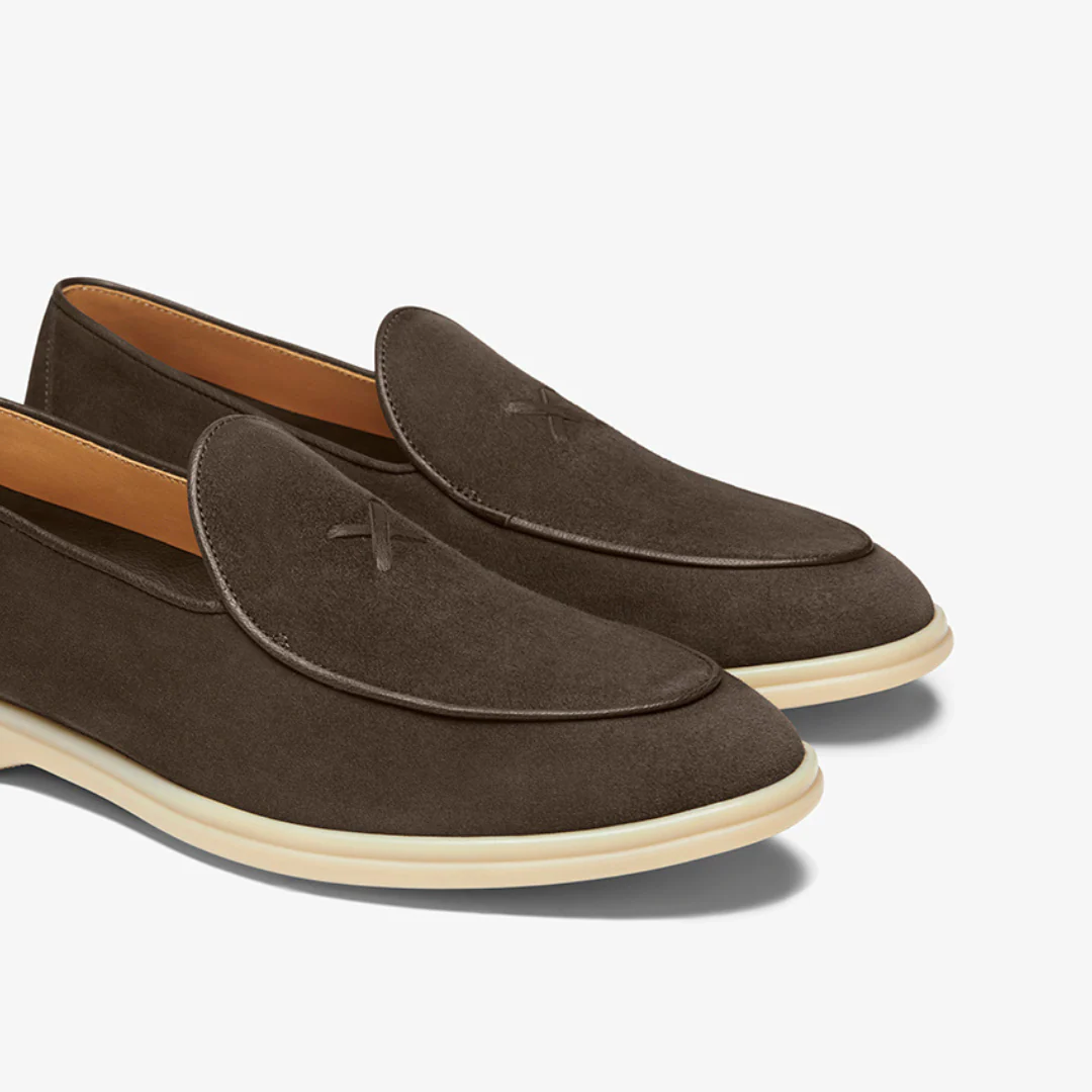 Men's Dark Brown Suede Viaggio Loafer - Image 3