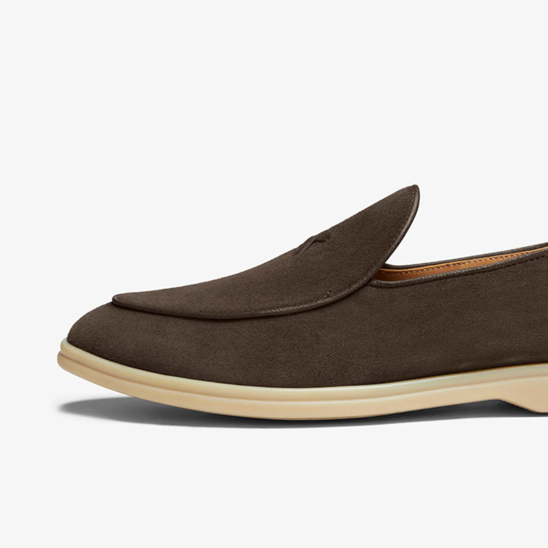 Men's Dark Brown Suede Viaggio Loafer - Image 5