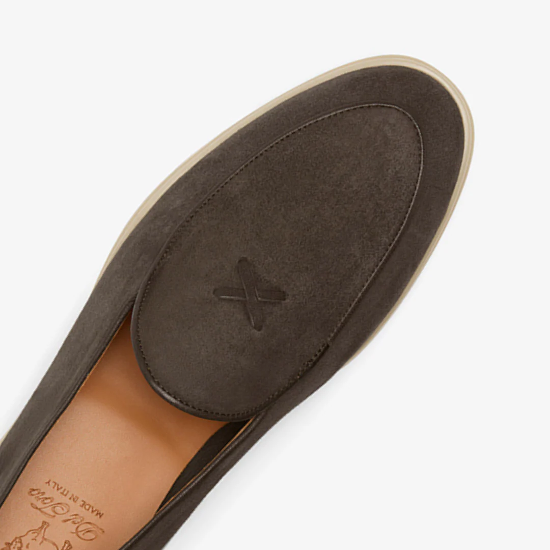 Men's Dark Brown Suede Viaggio Loafer - Image 8