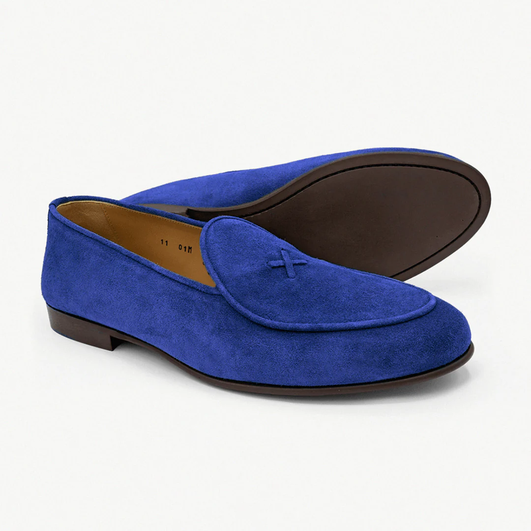 Men's Cobalt Suede Milano Loafer - Image 3
